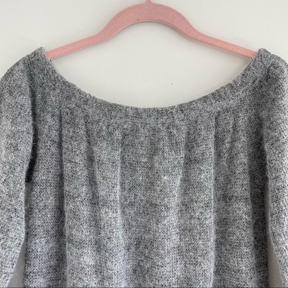 HOST PICK Ecru Lab Soft Wool Blend Off Shoulder Option Sweater Dress - Picture 9 of 15